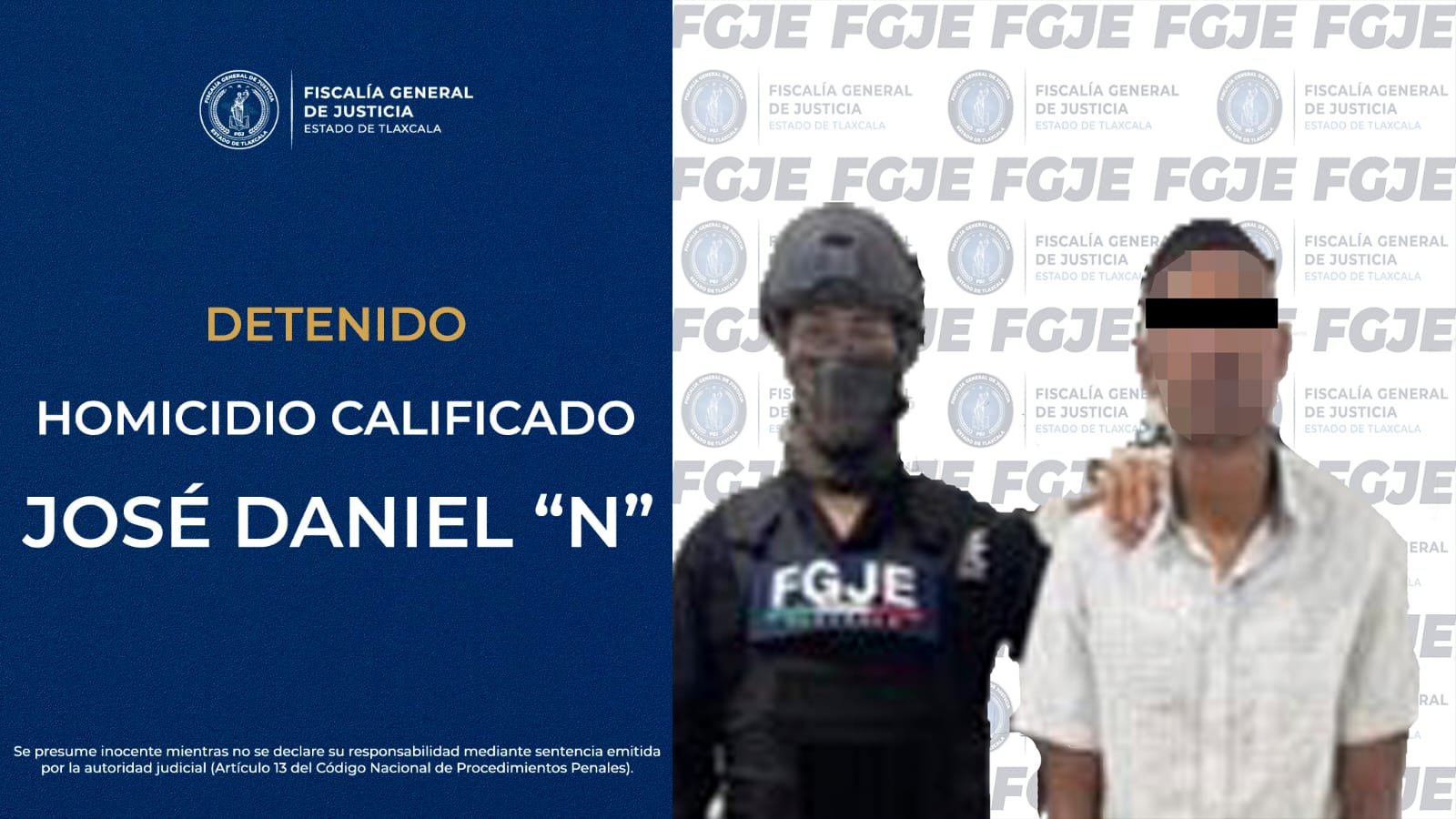 FGJE detiene a hombre por homicidio calificado ocurrido en Atlangatepec